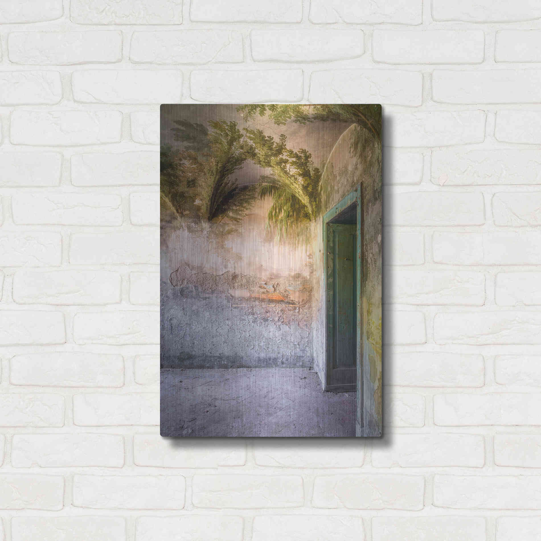 Luxe Metal Art 'Tropical Room' by Roman Robroek Metal Wall Art,16x24
