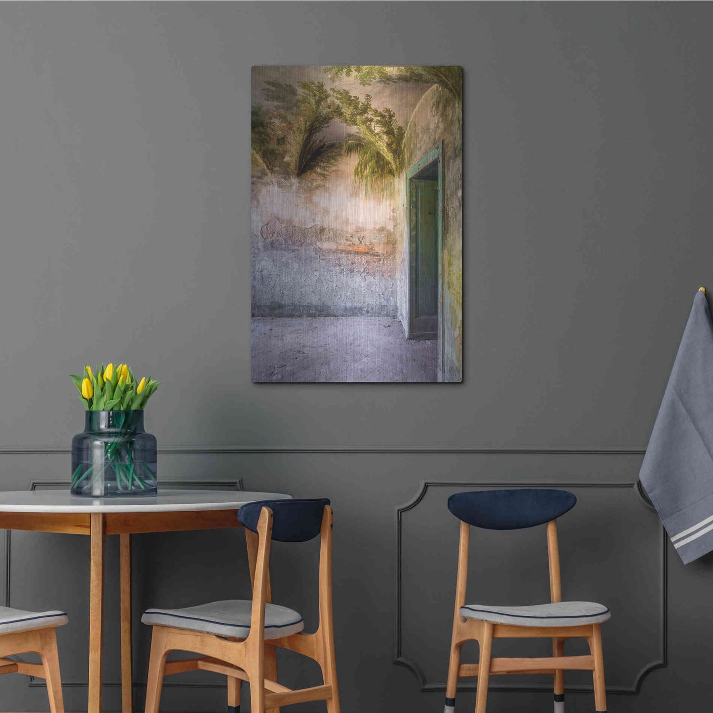 Luxe Metal Art 'Tropical Room' by Roman Robroek Metal Wall Art,24x36