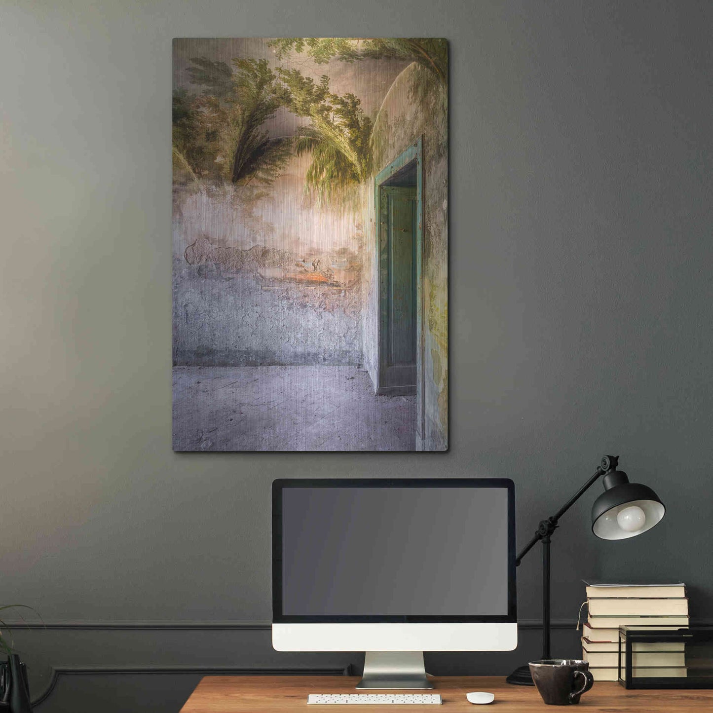 Luxe Metal Art 'Tropical Room' by Roman Robroek Metal Wall Art,24x36