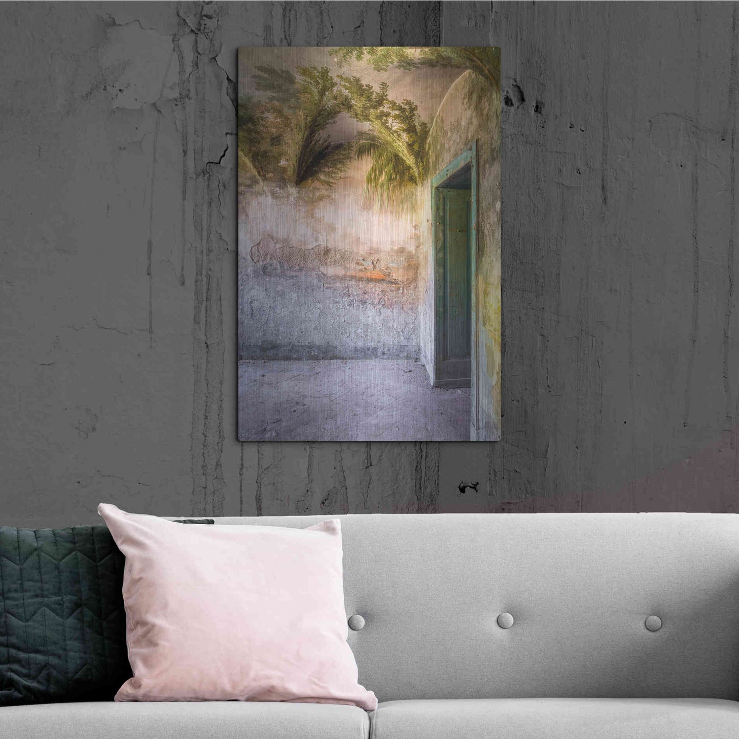 Luxe Metal Art 'Tropical Room' by Roman Robroek Metal Wall Art,24x36
