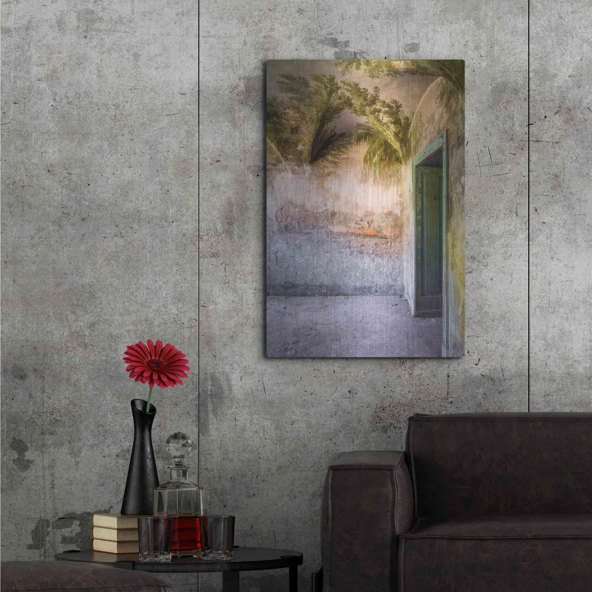 Luxe Metal Art 'Tropical Room' by Roman Robroek Metal Wall Art,24x36