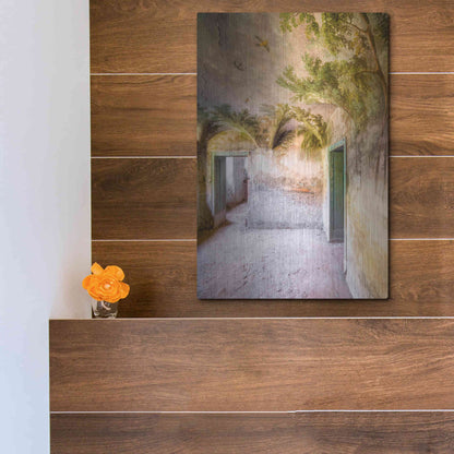 Luxe Metal Art 'Palm Room' by Roman Robroek Metal Wall Art,12x16