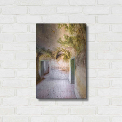 Luxe Metal Art 'Palm Room' by Roman Robroek Metal Wall Art,16x24