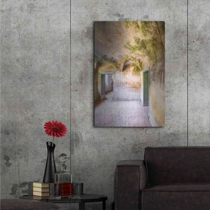 Luxe Metal Art 'Palm Room' by Roman Robroek Metal Wall Art,24x36