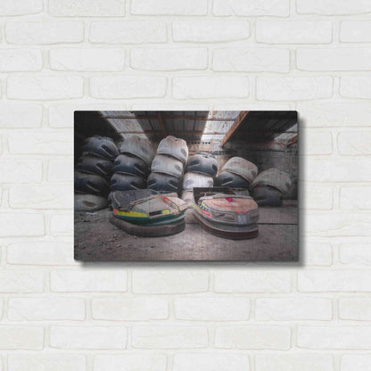 Luxe Metal Art 'Bumper Cars' by Roman Robroek Metal Wall Art,24x16