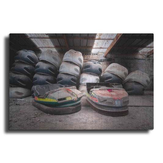 Luxe Metal Art 'Bumper Cars' by Roman Robroek Metal Wall Art