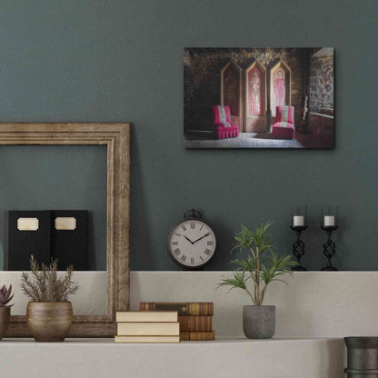 Luxe Metal Art 'Colorful Chairs' by Roman Robroek Metal Wall Art,16x12