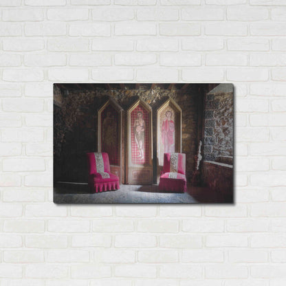 Luxe Metal Art 'Colorful Chairs' by Roman Robroek Metal Wall Art,36x24