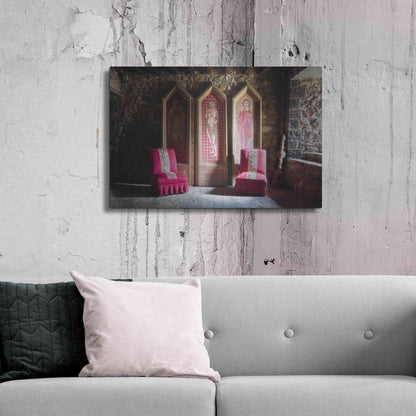 Luxe Metal Art 'Colorful Chairs' by Roman Robroek Metal Wall Art,36x24