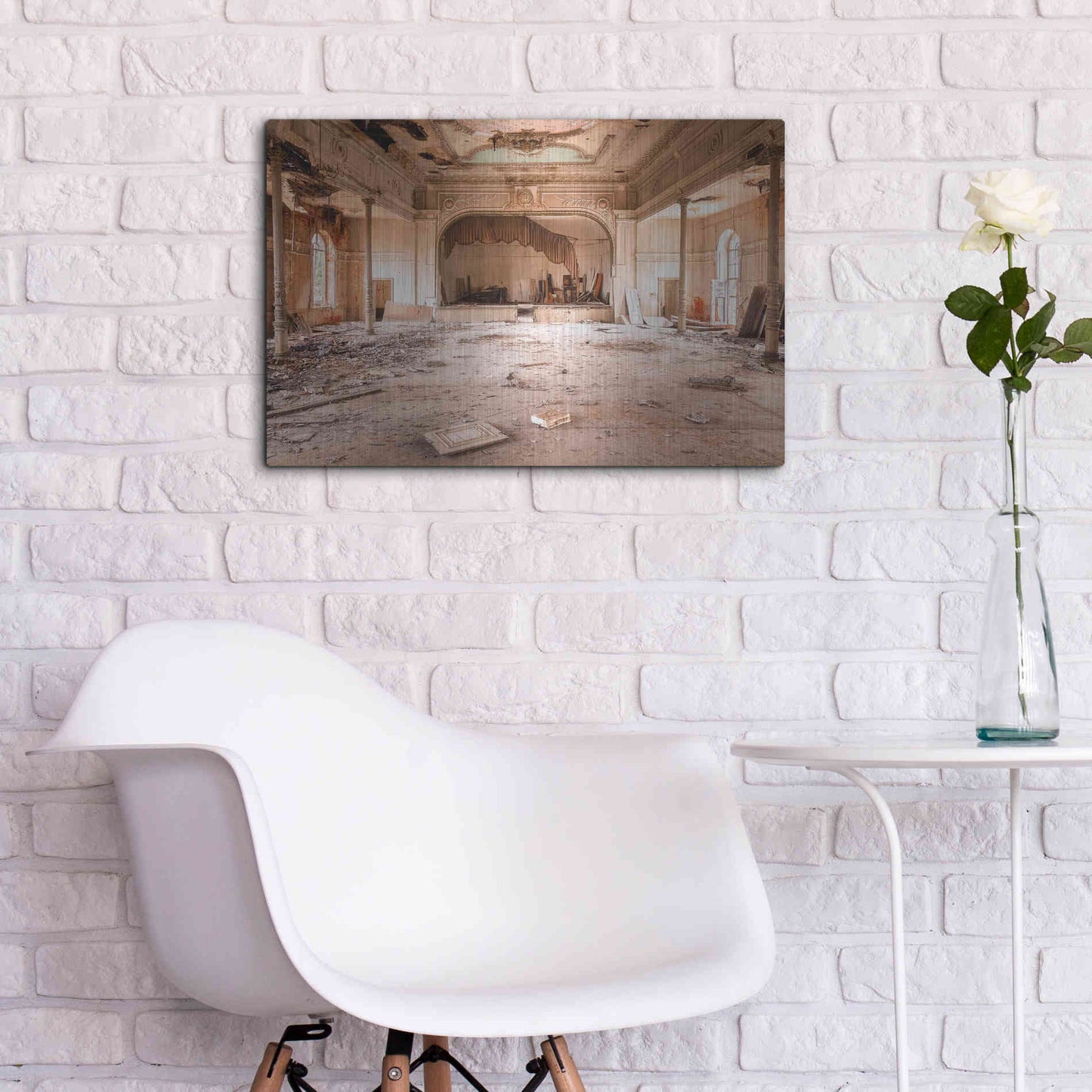 Luxe Metal Art 'Sweet Theater' by Roman Robroek Metal Wall Art,24x16