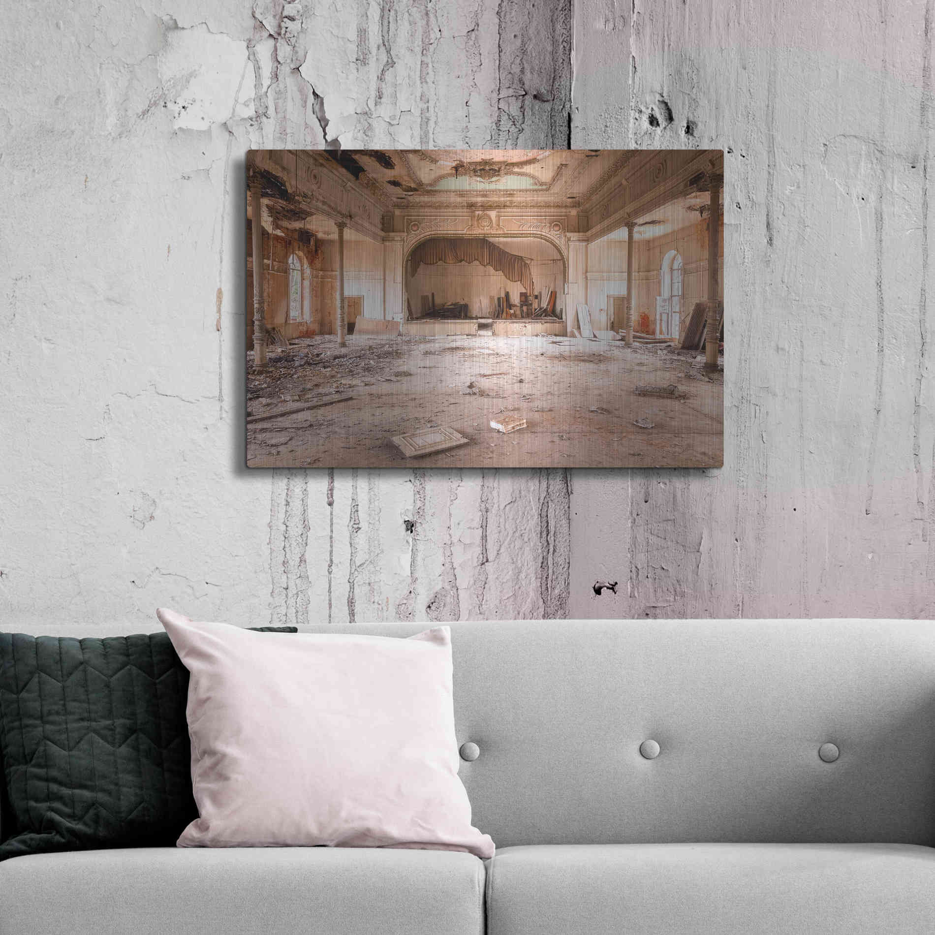 Luxe Metal Art 'Sweet Theater' by Roman Robroek Metal Wall Art,36x24