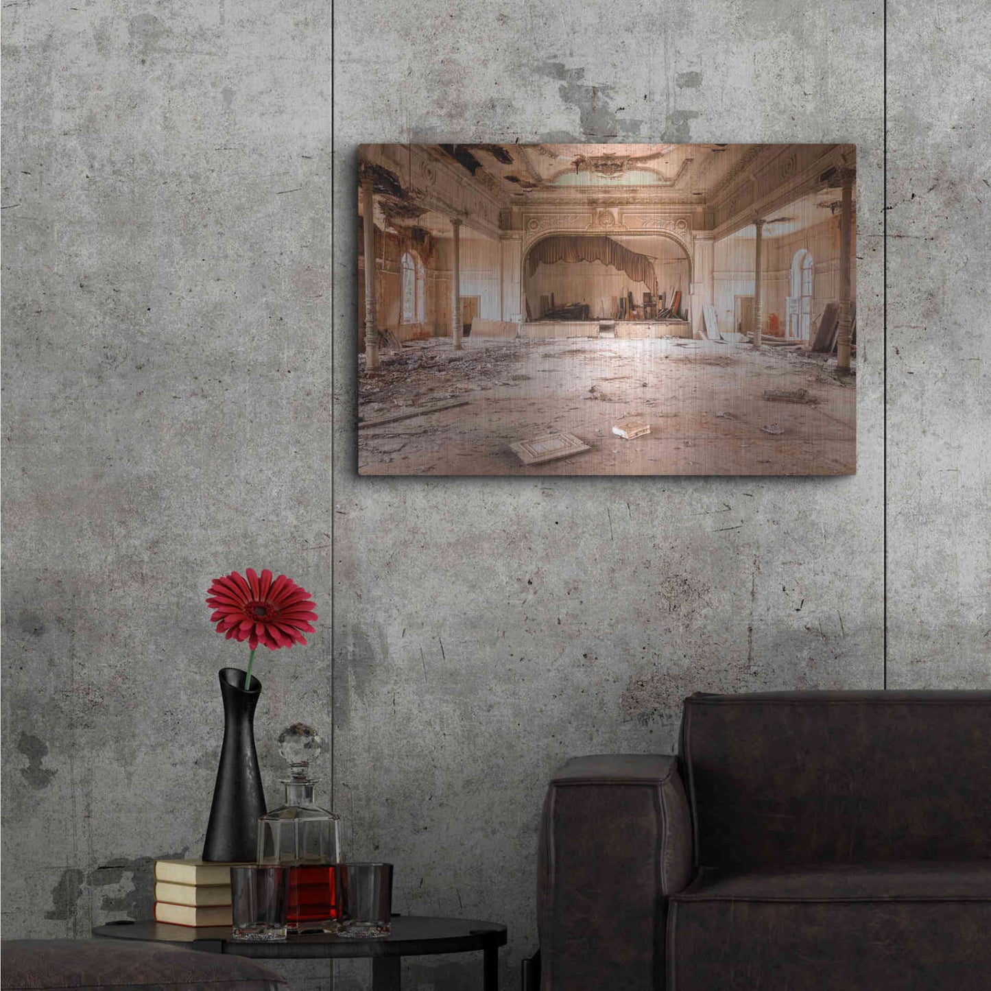 Luxe Metal Art 'Sweet Theater' by Roman Robroek Metal Wall Art,36x24