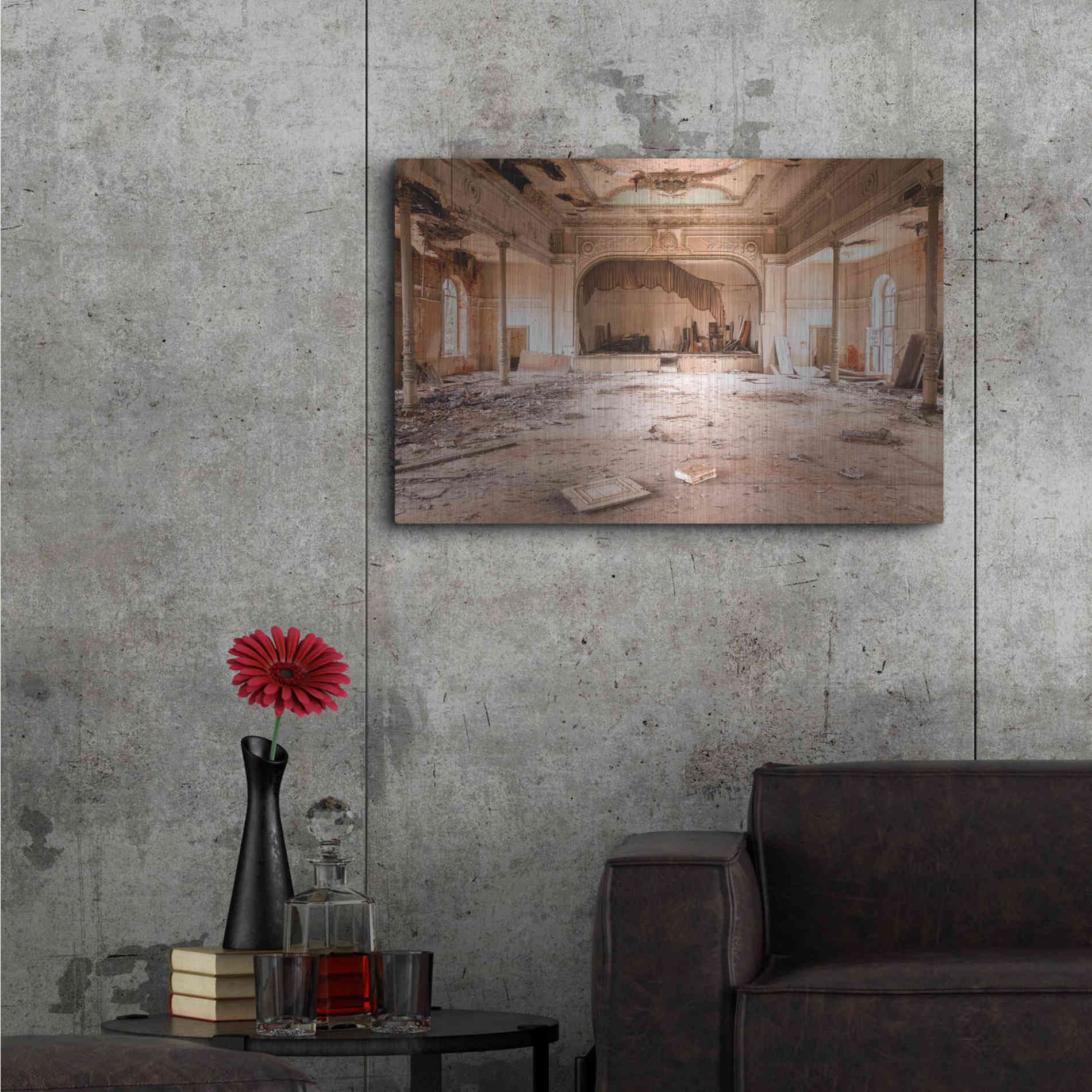 Luxe Metal Art 'Sweet Theater' by Roman Robroek Metal Wall Art,36x24