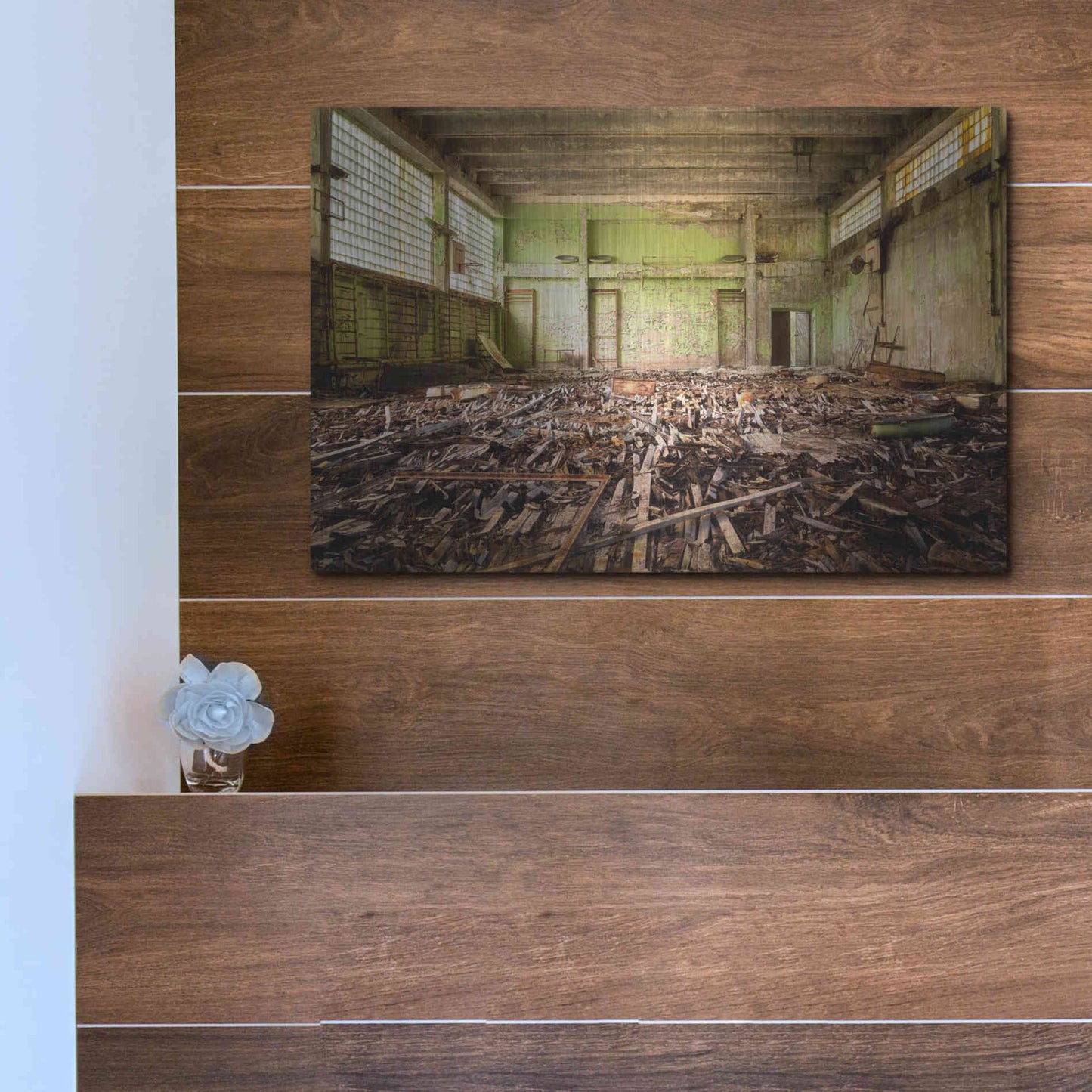 Luxe Metal Art 'Radiation Gym' by Roman Robroek Metal Wall Art,16x12