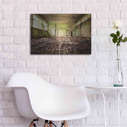 Luxe Metal Art 'Radiation Gym' by Roman Robroek Metal Wall Art,24x16