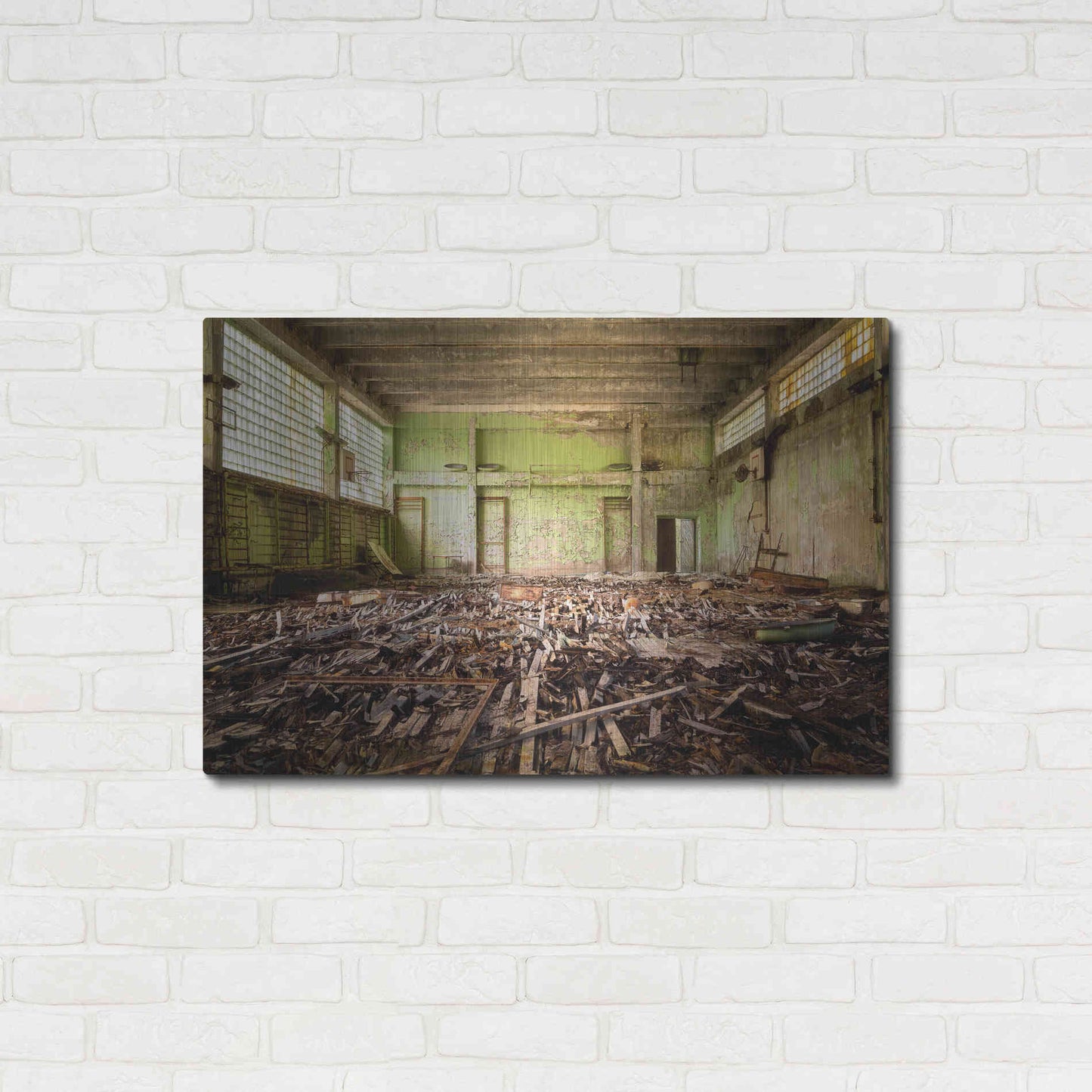 Luxe Metal Art 'Radiation Gym' by Roman Robroek Metal Wall Art,36x24