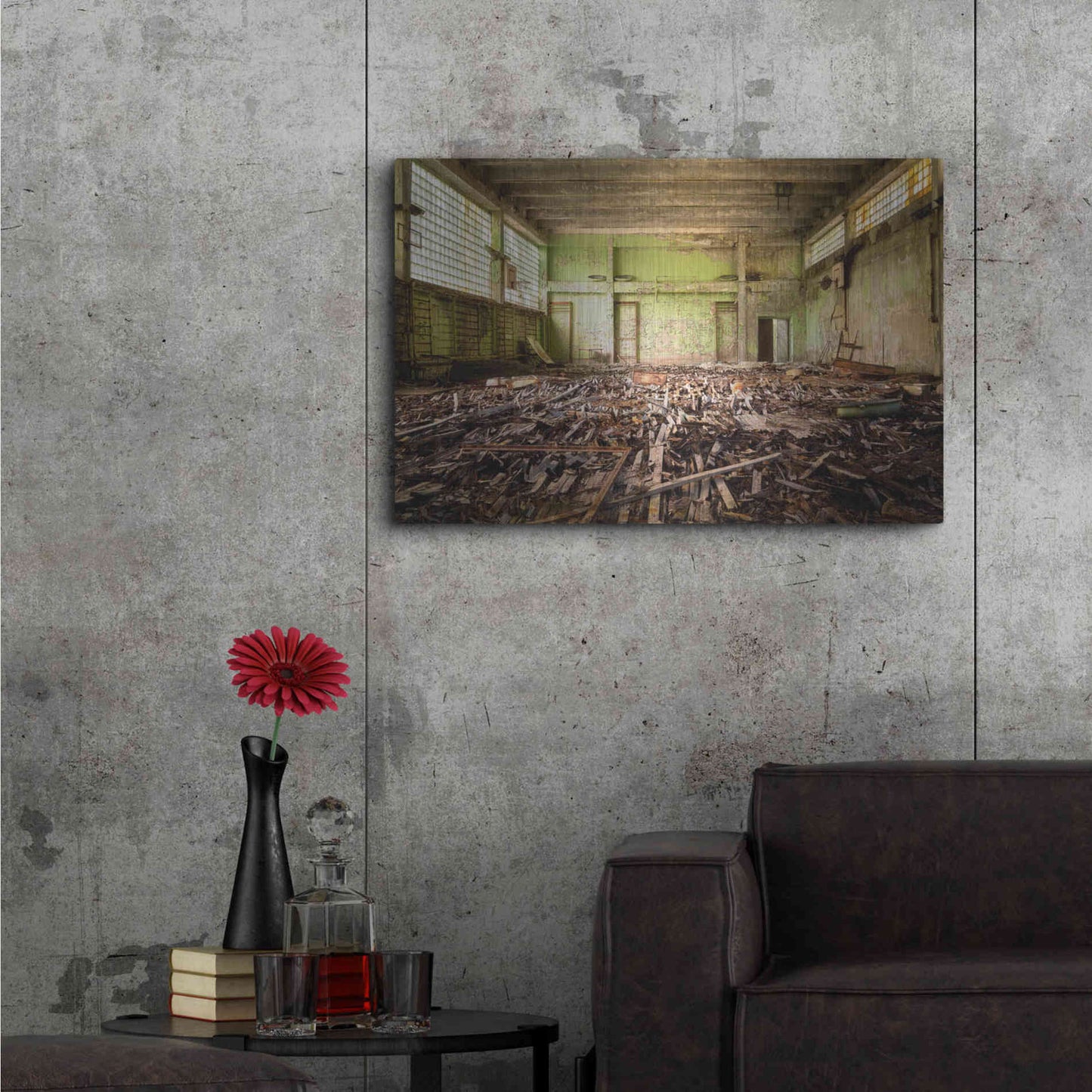 Luxe Metal Art 'Radiation Gym' by Roman Robroek Metal Wall Art,36x24