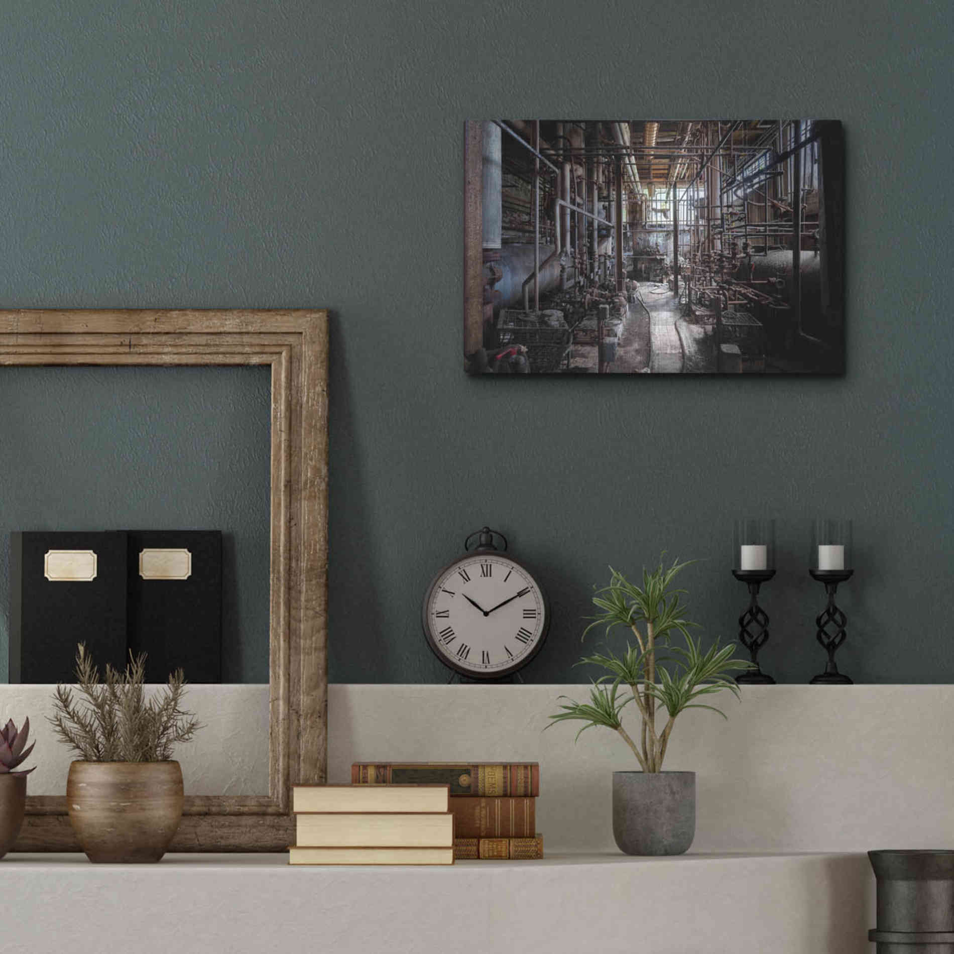 Luxe Metal Art 'Darkk Industry' by Roman Robroek Metal Wall Art,16x12