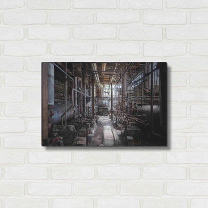 Luxe Metal Art 'Darkk Industry' by Roman Robroek Metal Wall Art,24x16