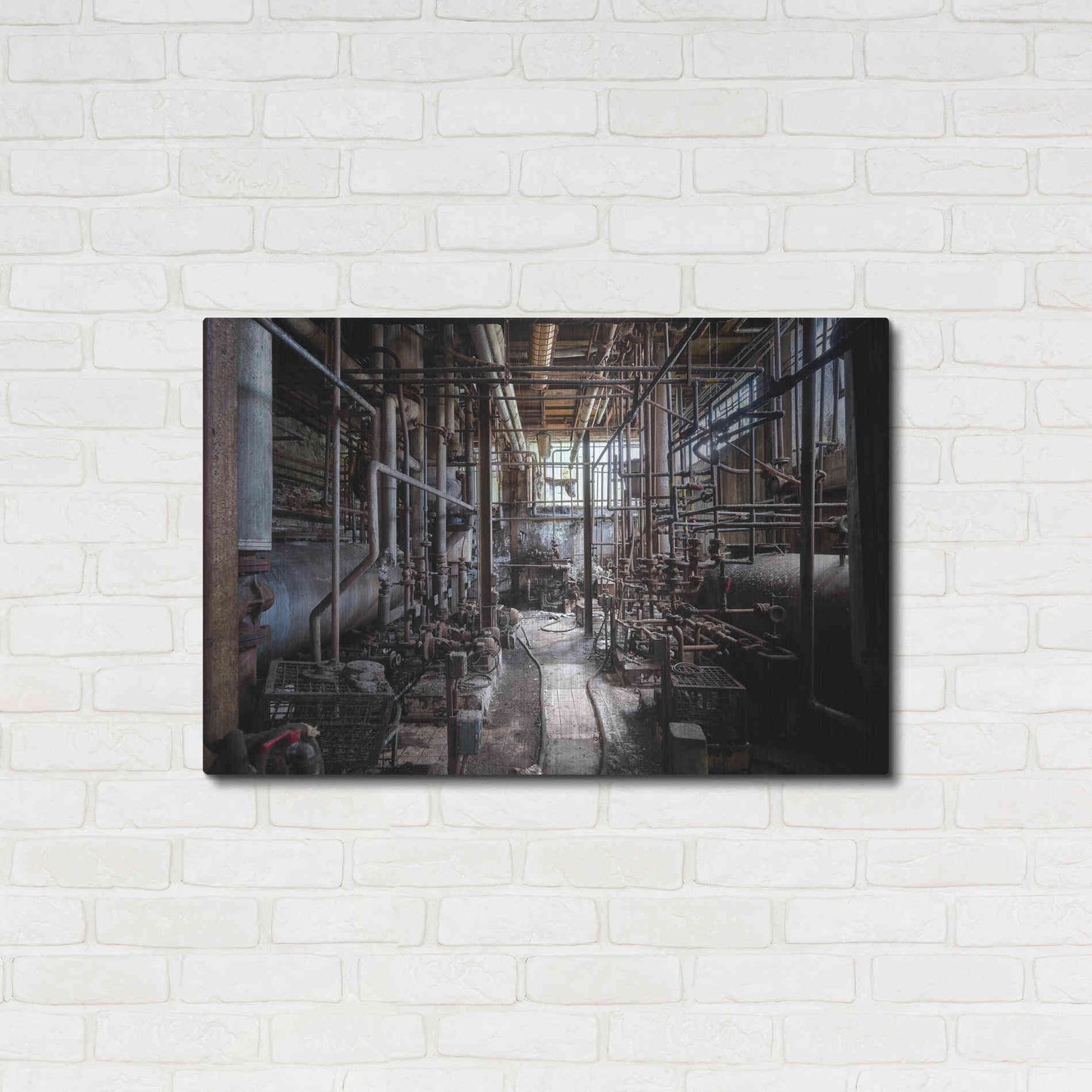 Luxe Metal Art 'Darkk Industry' by Roman Robroek Metal Wall Art,36x24