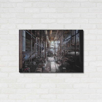 Luxe Metal Art 'Darkk Industry' by Roman Robroek Metal Wall Art,36x24