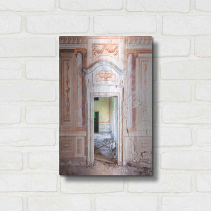 Luxe Metal Art 'Decorated Entrance' by Roman Robroek Metal Wall Art,12x16