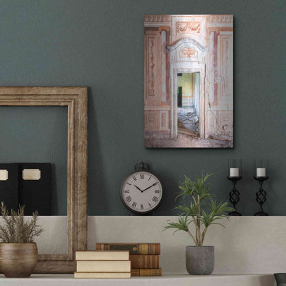 Luxe Metal Art 'Decorated Entrance' by Roman Robroek Metal Wall Art,12x16