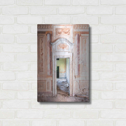 Luxe Metal Art 'Decorated Entrance' by Roman Robroek Metal Wall Art,16x24