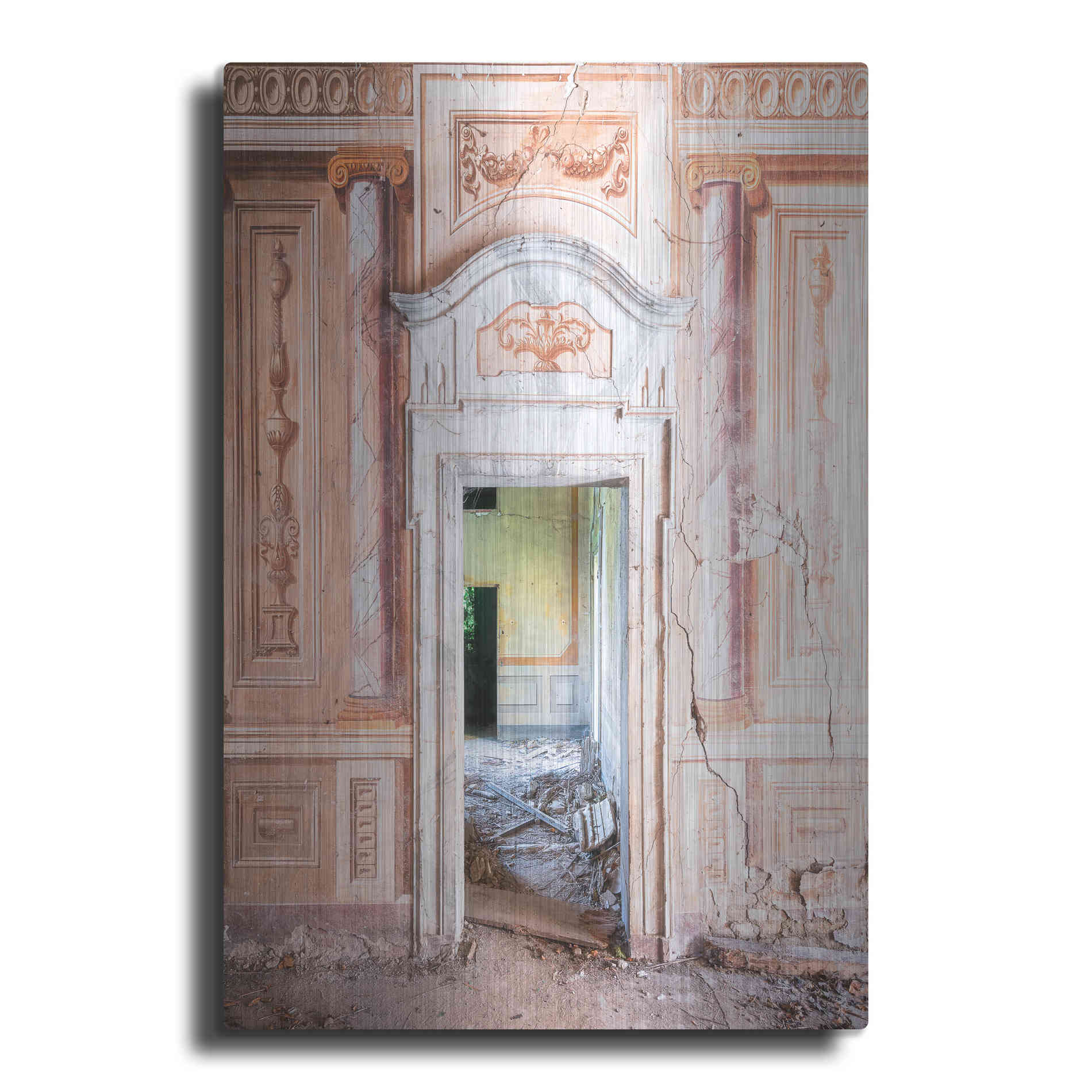 Luxe Metal Art 'Decorated Entrance' by Roman Robroek Metal Wall Art