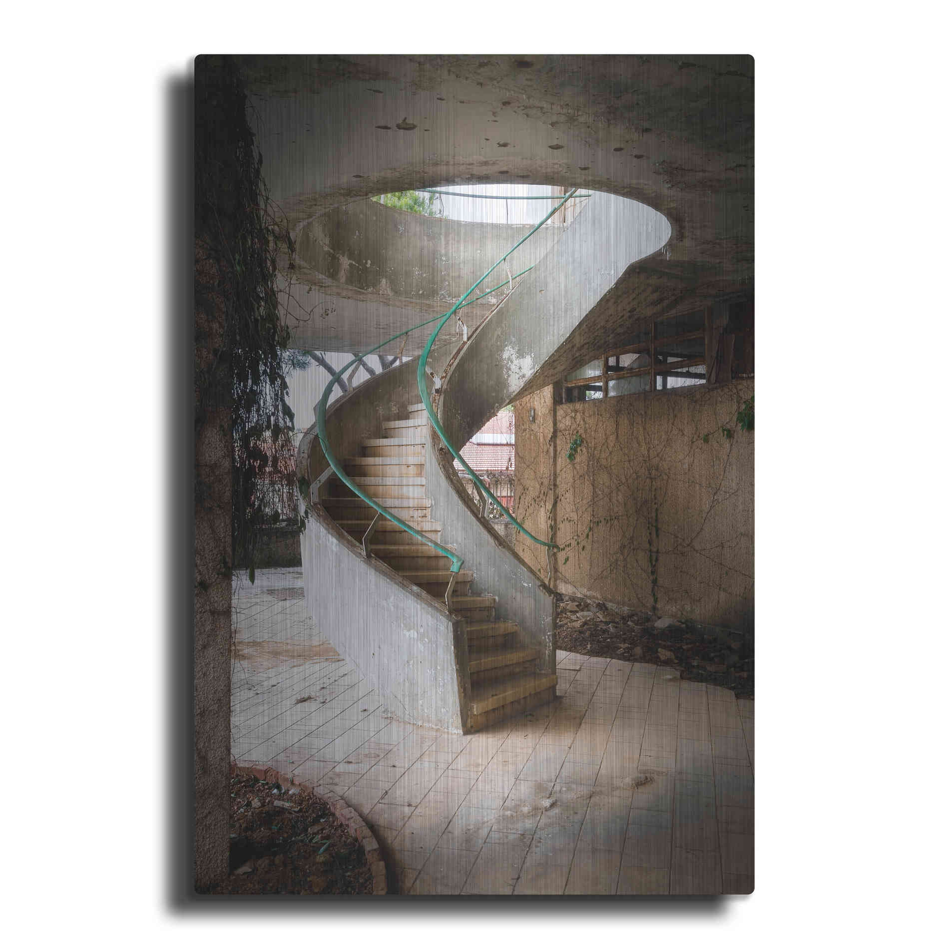 Luxe Metal Art 'Curved Staircase' by Roman Robroek Metal Wall Art