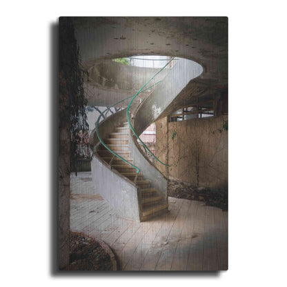 Luxe Metal Art 'Curved Staircase' by Roman Robroek Metal Wall Art