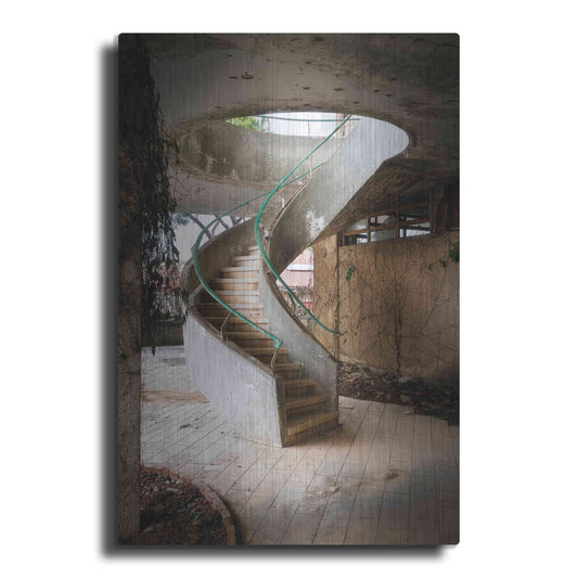 Luxe Metal Art 'Curved Staircase' by Roman Robroek Metal Wall Art