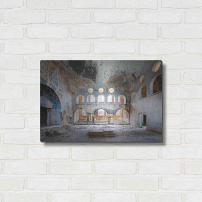 Luxe Metal Art 'Concrete Synagogue' by Roman Robroek Metal Wall Art,24x16