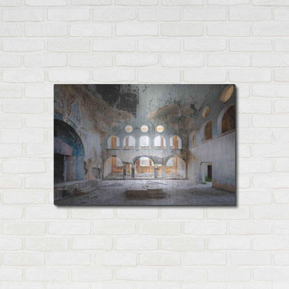 Luxe Metal Art 'Concrete Synagogue' by Roman Robroek Metal Wall Art,36x24