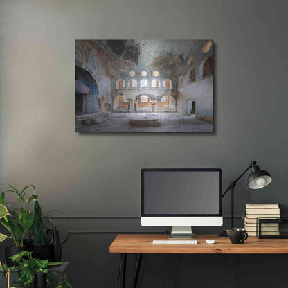 Luxe Metal Art 'Concrete Synagogue' by Roman Robroek Metal Wall Art,36x24