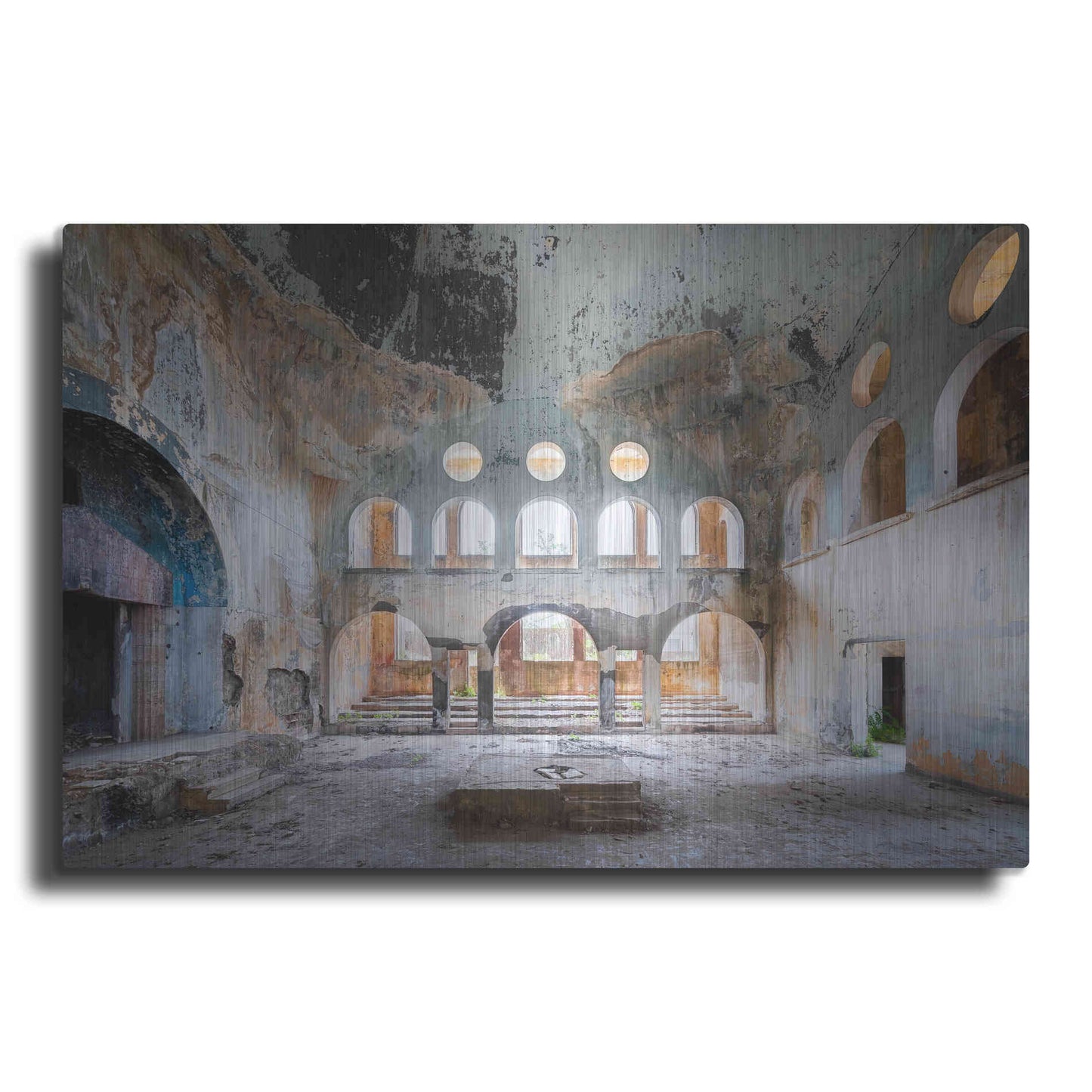 Luxe Metal Art 'Concrete Synagogue' by Roman Robroek Metal Wall Art