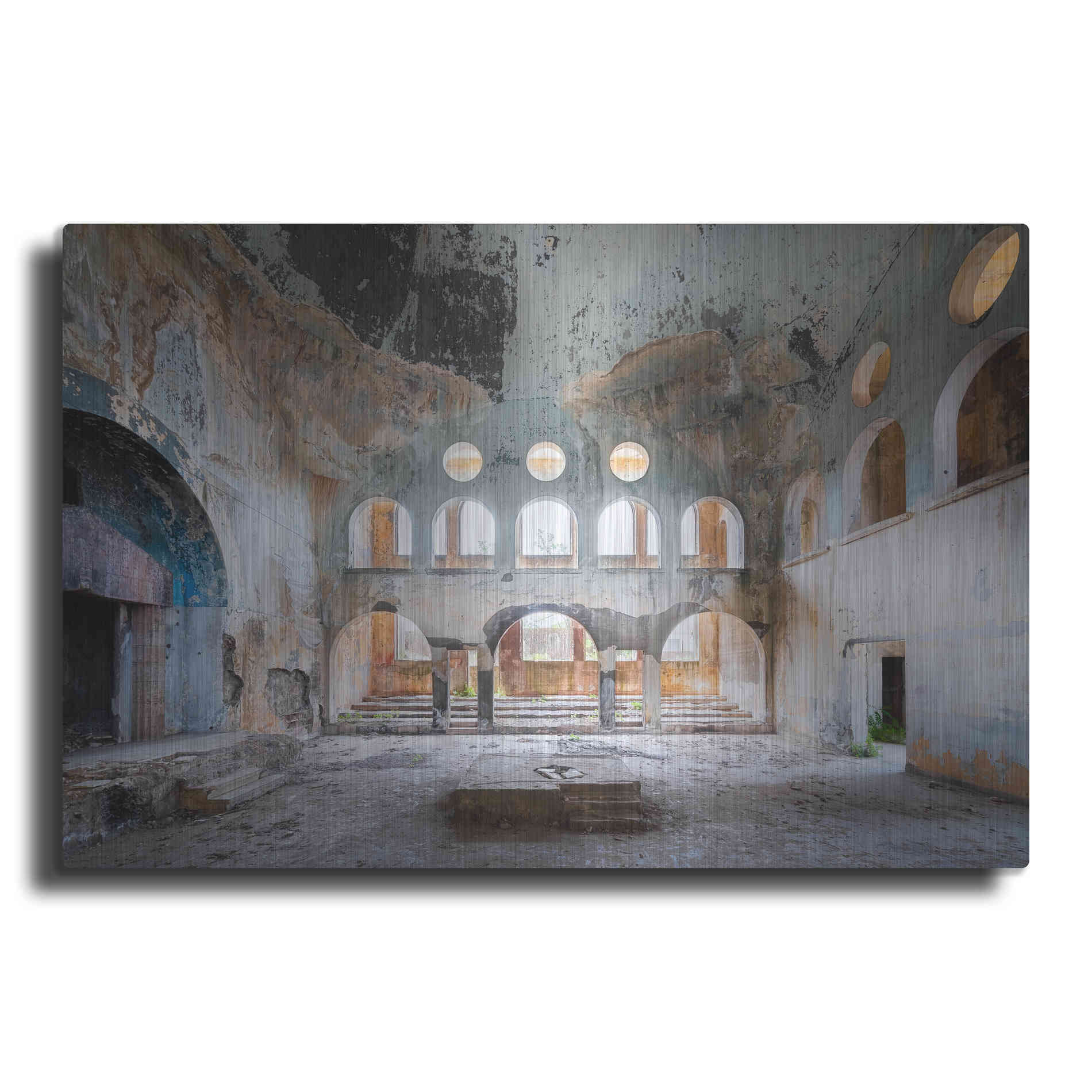 Luxe Metal Art 'Concrete Synagogue' by Roman Robroek Metal Wall Art