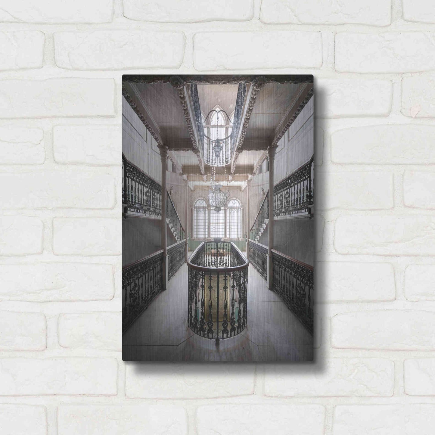 Luxe Metal Art 'Sursock Staircase' by Roman Robroek Metal Wall Art,12x16