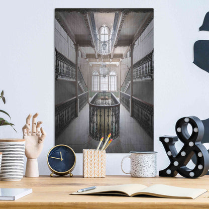 Luxe Metal Art 'Sursock Staircase' by Roman Robroek Metal Wall Art,12x16