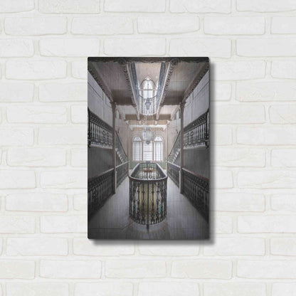 Luxe Metal Art 'Sursock Staircase' by Roman Robroek Metal Wall Art,16x24