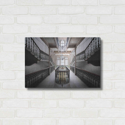 Luxe Metal Art 'Elegant Stairs' by Roman Robroek Metal Wall Art,24x16