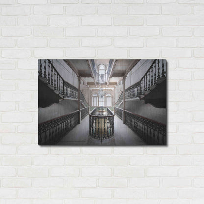 Luxe Metal Art 'Elegant Stairs' by Roman Robroek Metal Wall Art,36x24