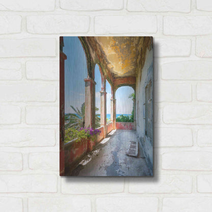 Luxe Metal Art 'Romantic Balcony' by Roman Robroek Metal Wall Art,12x16