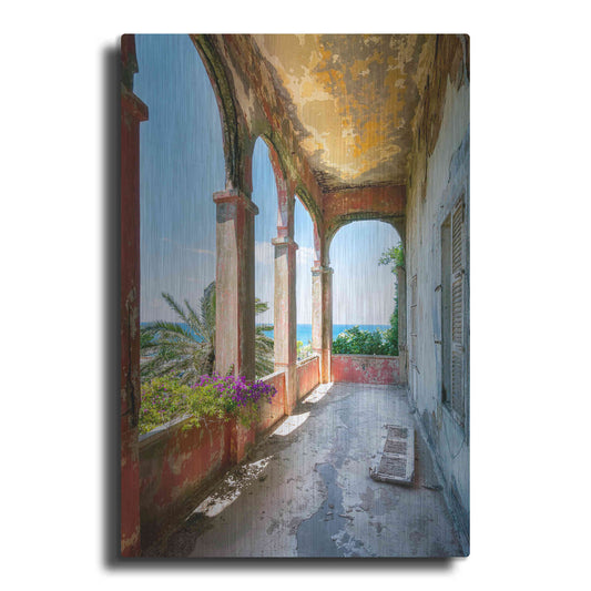 Luxe Metal Art 'Romantic Balcony' by Roman Robroek Metal Wall Art