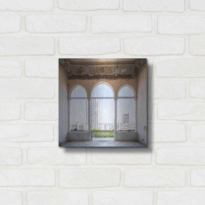 Luxe Metal Art 'View At The Sea' by Roman Robroek Metal Wall Art,12x12