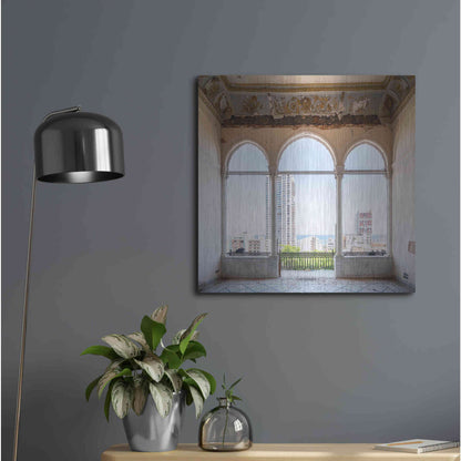 Luxe Metal Art 'View At The Sea' by Roman Robroek Metal Wall Art,24x24