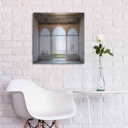 Luxe Metal Art 'View At The Sea' by Roman Robroek Metal Wall Art,24x24