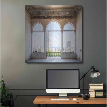 Luxe Metal Art 'View At The Sea' by Roman Robroek Metal Wall Art,36x36