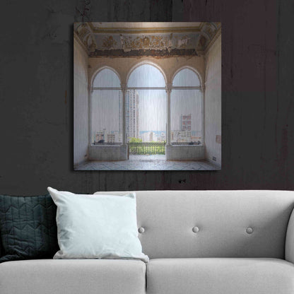 Luxe Metal Art 'View At The Sea' by Roman Robroek Metal Wall Art,36x36