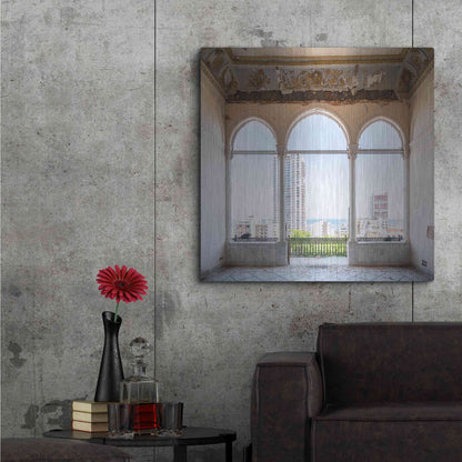 Luxe Metal Art 'View At The Sea' by Roman Robroek Metal Wall Art,36x36